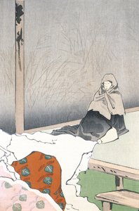 Die Tänzerin Hotoke Gozen im Giōji von Kobayashi Kiyochika