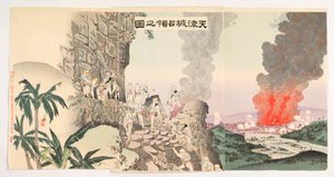Die Besetzung der Festung Tianjin von Kobayashi Kiyochika