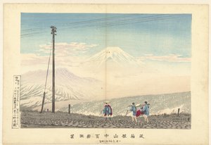 Blick auf den Fuji in den Hakone-Bergen