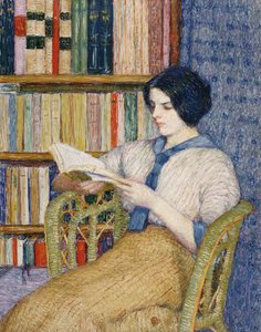 Frau beim Lesen von Kojima Torajiro
