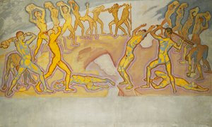 Kampf der Titanen, ca. 1913-1915 von Koloman Moser