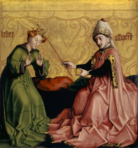 Esther vor Ahasverus vom Heilspiegel-Altar