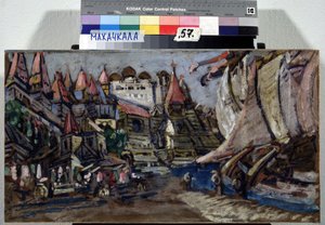 Bühnenbild für die Oper "Sadko" von Nikolai Rimski-Korsakow von Konstantin Alekseevich Korovin
