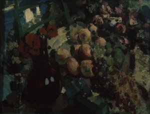 Stillleben. Weinrebe und Früchte, 1917