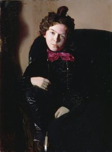 Porträt von Anna Petrovna Ostroumova-Lebedeva (1871-1955) 1901