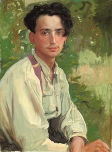 Porträt von Wladimir Alexandrowitsch Somow, Neffe des Künstlers von Konstantin Andreevic Somov