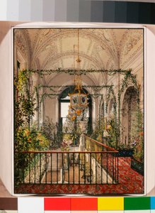 Interieurs des Winterpalastes - Der kleine Wintergarten in den Apartments von Alexandra Fjodorowna
