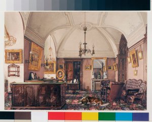 Interieur des Winterpalastes: Das Arbeitszimmer von Großfürst Nikolaus Nikolajewitsch