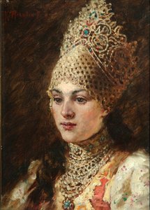 Frau eines Bojaren, 1890er
