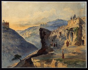 Das Tal Josaphat, der Ölberg, Dorf Siloah