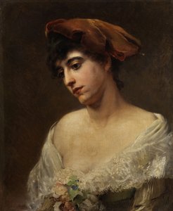 Konstantin Makovsky Porträt einer jungen Dame