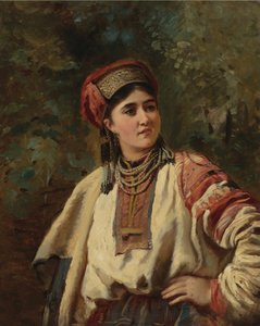 Konstantin Makovsky – Frau in Nationaltracht von Konstantin Makovsky