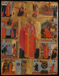 Die heilige Katharina und Szenen aus ihrem Leben von Konstantinos Tzanes