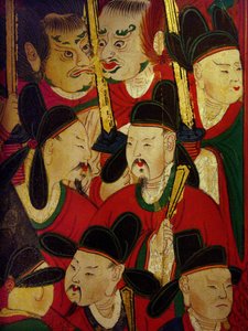 Detail des Porträts des sechsten Königs (Danjong)