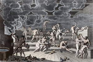 Ein russisches Badehaus, 1811