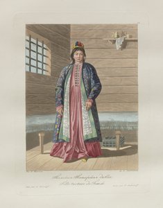 Tatarisches Mädchen. Aus Les peuples de la Russie, 1812