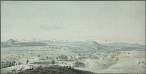 Ansicht der Konstantinogorsk-Festung vom Berg Mashuk, 1805