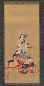 Die legendäre Kaiserin Jingu, Mitte des 19. Jahrhunderts von Kosai Hokushin