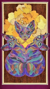 Bunte Sphynx-Blüte