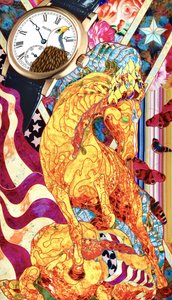 Patriotische Pferde-Collage