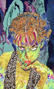 Lebhafte Pop-Art Frau von Kostyantin Malginov