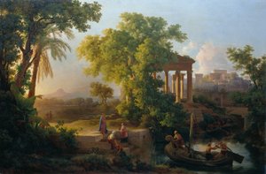 Landschaft mit der Berufung des Hl. Petrus von Károly Markó d. Ä.