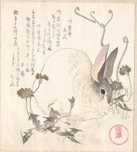 Hase und Löwenzahn? von Kubo Shunman