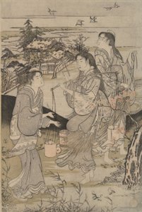 Kōya in der Provinz Ki-I und Noda in der Provinz Mutsu aus Sechs Juwelenflüsse von Kubo Shunman