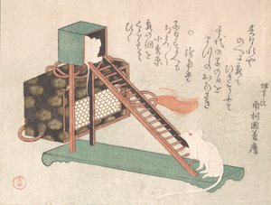Weiße Mäuse spielen, wahrscheinlich 1816