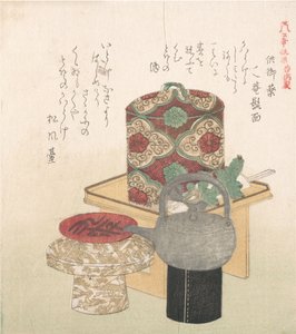 Wein-Set für die Neujahrszeremonie, 19. Jahrhundert von Kubo Shunman