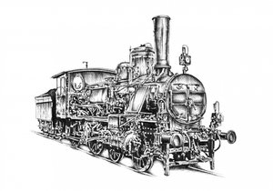 Klassische Dampflokomotive