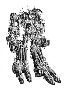 Futuristischer Roboter-Mech