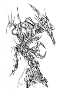 Futuristisches Robotmonster