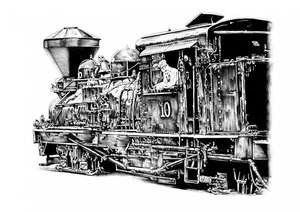 Historische Dampflokomotive
