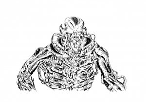 Intensives Cyborg-Monster