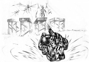 Mech gegen Monster