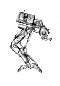 Mechanische Robotzeichnung