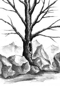 Mystischer Bergbaum