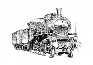 Leistungsstarke Dampflokomotive