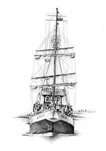 Vintage Piratenschiff