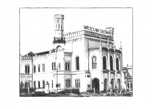 Wrocław Hauptbahnhof Zeichnung