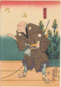Shirotayū mit zwei Schmetterlingen