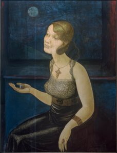 Mondnacht (Frau mit Schmuck)