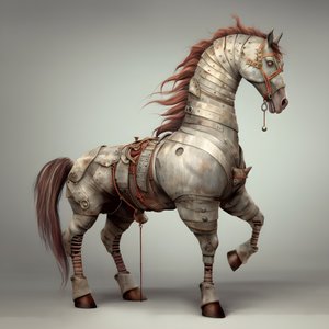 anthropomorphes Pferd