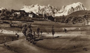Italien: Catena del M Bianco bei Pre St Didier von Kurt Hielscher