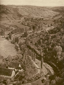 Rothenburg o.d.T., Taubertal (s/w Foto) von Kurt Hielscher