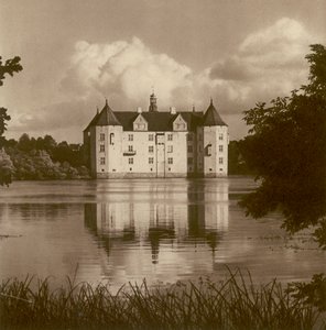 Schloss Glücksburg bei Flensburg (Schleswig) (s/w Foto)