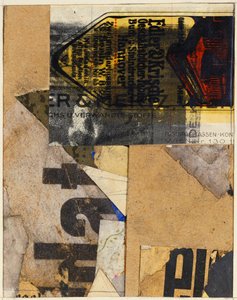 Merzbild, 1922 von Kurt Schwitters