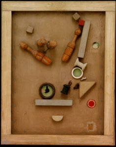 Merzbild 46 A. Das Kegelbild von Kurt Schwitters