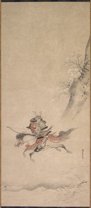 Ein Samurai zu Pferd